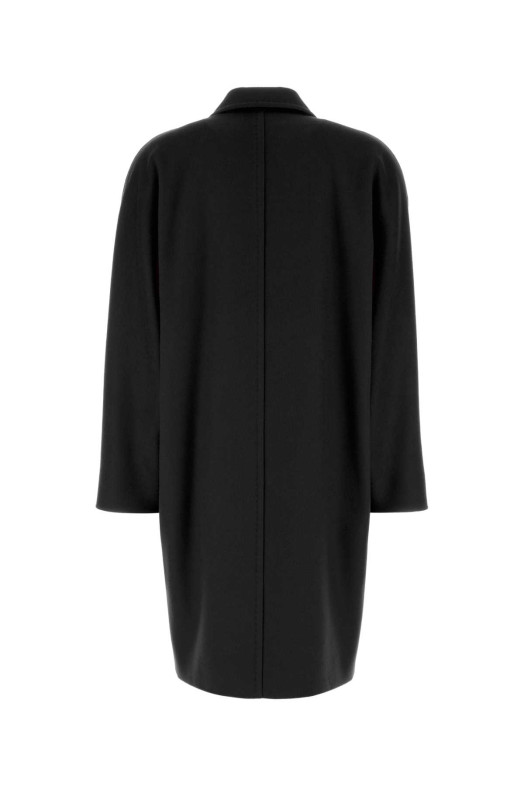 Black wool Mastro coat Black MM STUDIO (2626016071600)
