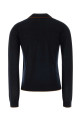 Midnight blue silk blend Targo cardigan MM STUDIO (2626346011600)
