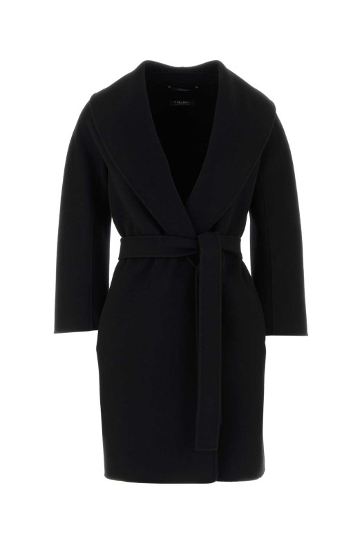 Black wool Messi coat Black S MAXMARA (2629016061600)