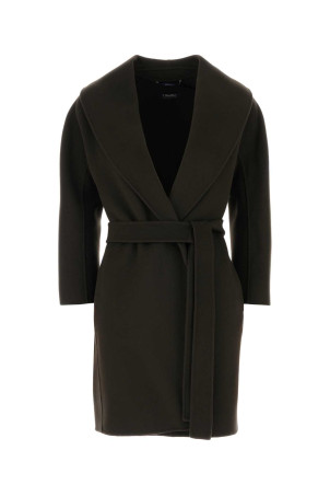 Dark brown wool Messi coat S MAXMARA (2629016061600)