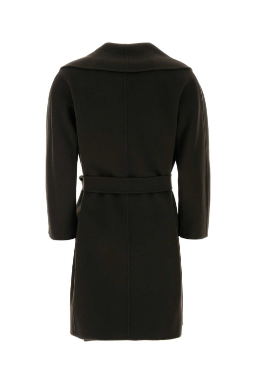 Dark brown wool Messi coat S MAXMARA (2629016061600)