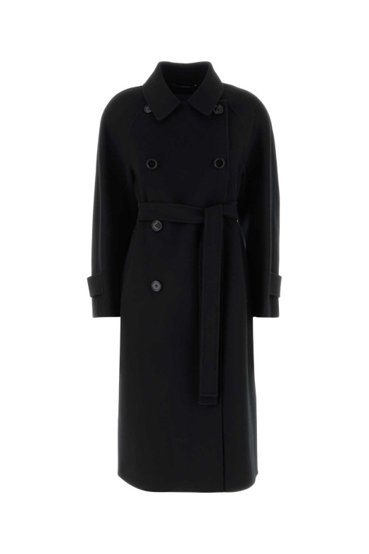 Black wool Samanta coat Black S MAXMARA (2629016111600)