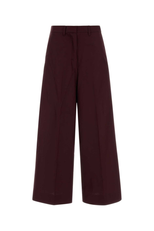 Aubergine poplin Epoca wide-leg pant S MAXMARA (2629136021600)