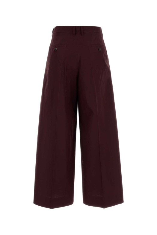 Aubergine poplin Epoca wide-leg pant S MAXMARA (2629136021600)