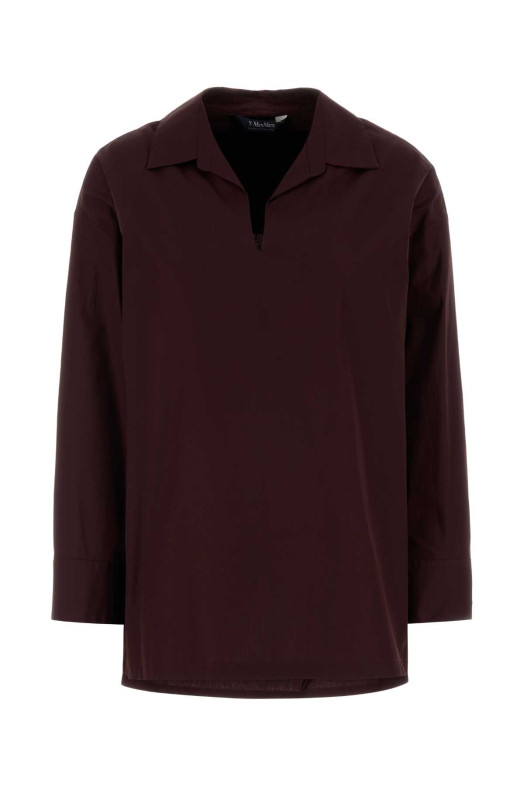 Aubergine poplin Cristel blouse S MAXMARA (2629196031600)