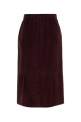 Burgundy suede Gazza skirt Blue S MAXMARA (2629406011600)
