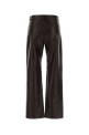 Chocolate leather Pesca pant S MAXMARA (2629436011600)