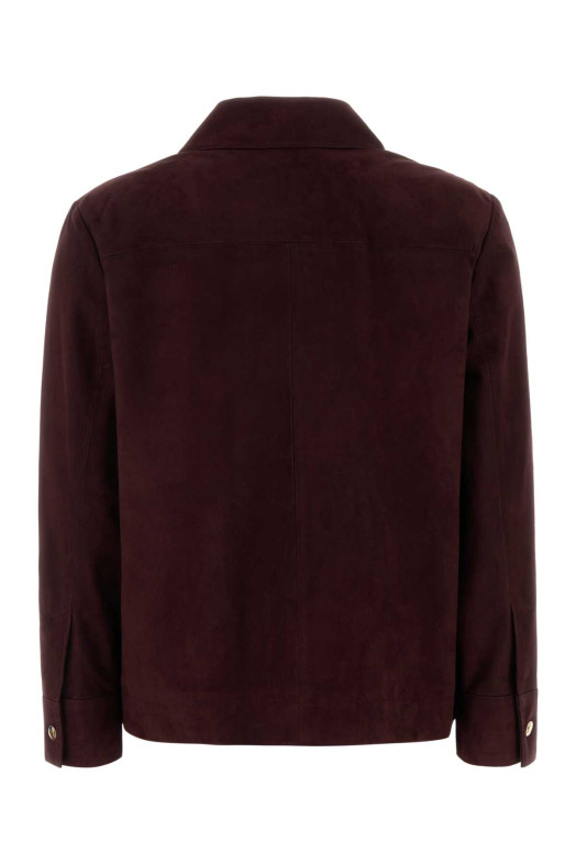 Куртка из замши цвета «виноград» Abisso, синяя, размер S, MAXMARA (2629446041600) MAX MARA STUDIO