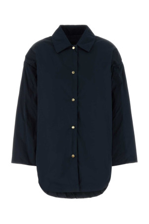Navy blue polyester Carlotta padded jacket MM THE CUBE (2629486014600)