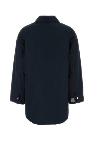 Navy blue polyester Carlotta padded jacket MM THE CUBE (2629486014600)