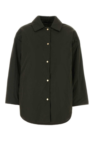 Olive green polyester Carlotta padded jacket Green MM THE CUBE (2629486014600)