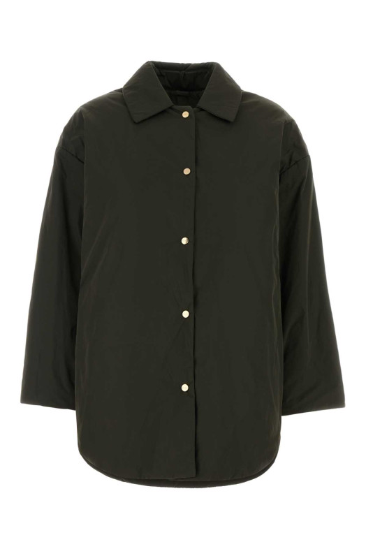 Olive green polyester Carlotta padded jacket Green MM THE CUBE (2629486014600)