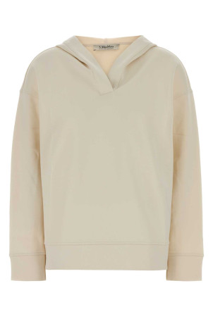 Ivory cotton blend Buona sweatshirt Blue S MAXMARA (2629926031600)