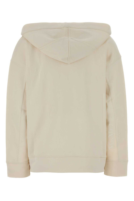 Ivory cotton blend Buona sweatshirt Blue S MAXMARA (2629926031600)