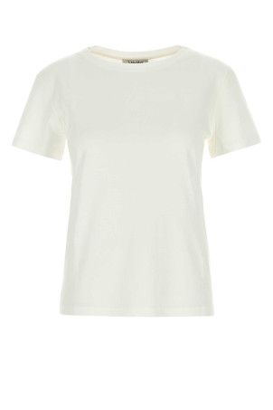 White cotton and modal Segale t-shirt S MAXMARA (2629976011600)