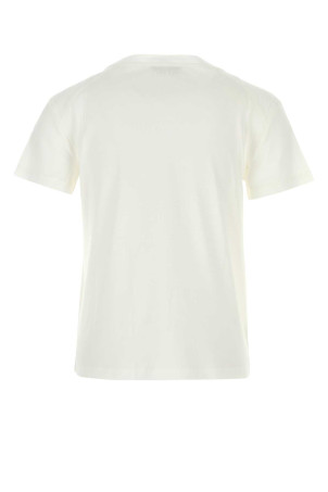 White cotton and modal Segale t-shirt S MAXMARA (2629976011600)