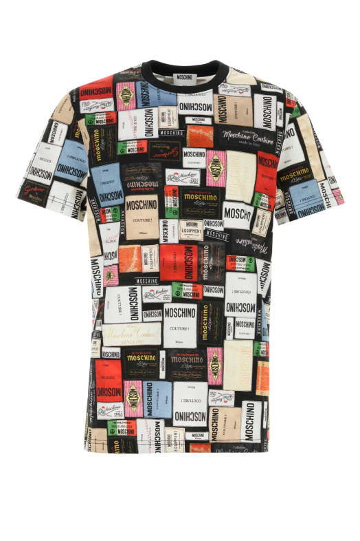 Printed cotton t-shirt MOSCHINO (262ZZ07295241)