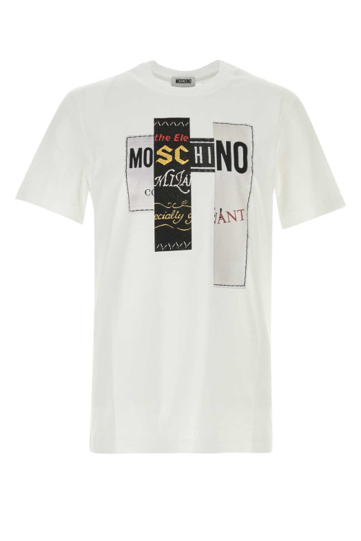 White cotton t-shirt MOSCHINO (262ZZ07315241)