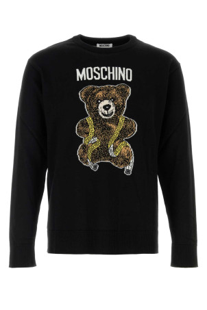 Black wool sweater MOSCHINO (262ZZ09295200)