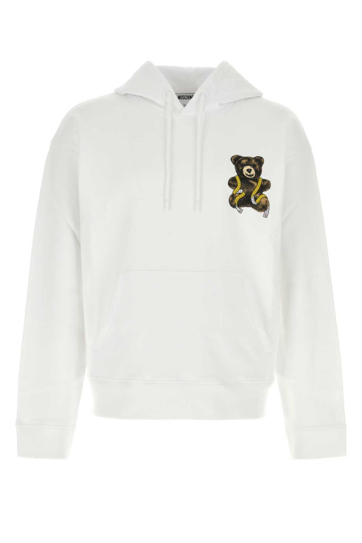 White cotton sweatshirt MOSCHINO (262ZZ17035228)