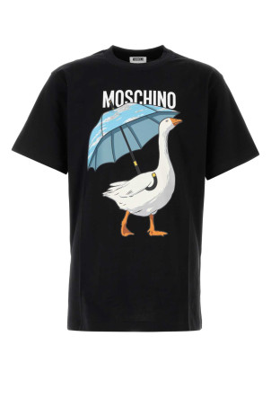 Black cotton t-shirt MOSCHINO (262ZZJ07165241)