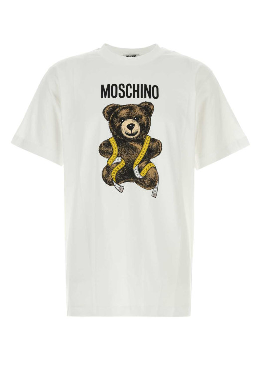 White cotton t-shirt MOSCHINO (262ZZV07105241)