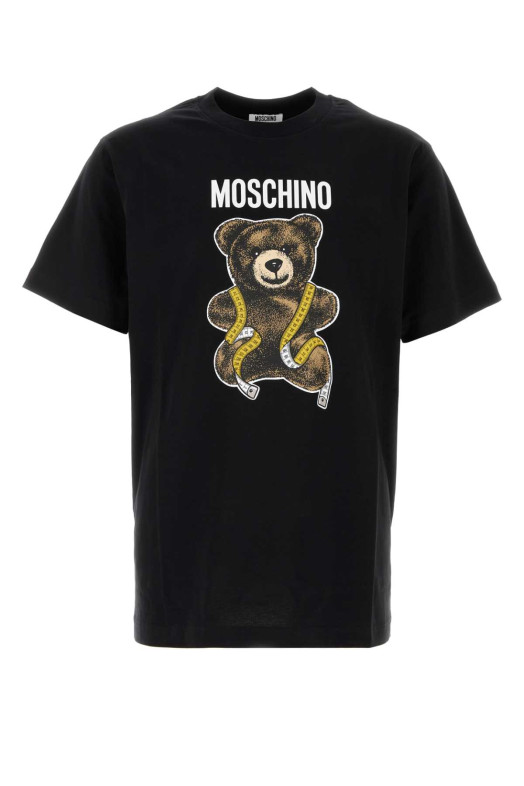 Черная хлопковая футболка MOSCHINO (262ZZV07105241)