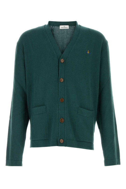 Dark green cotton blend Alex cardigan VIVIENNE WESTWOOD (27010014Y001V)