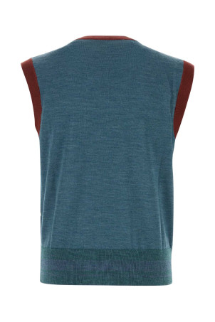 Embroidered wool blend Argyle vest VIVIENNE WESTWOOD (2701003BC00A0)