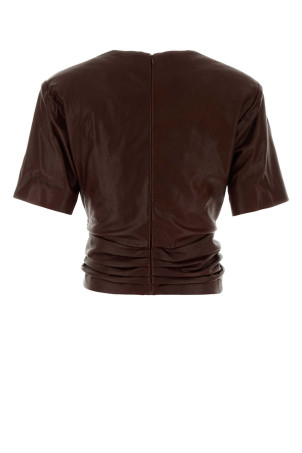 Chocolate leather top Brown MAGDA BUTRYM (280726)