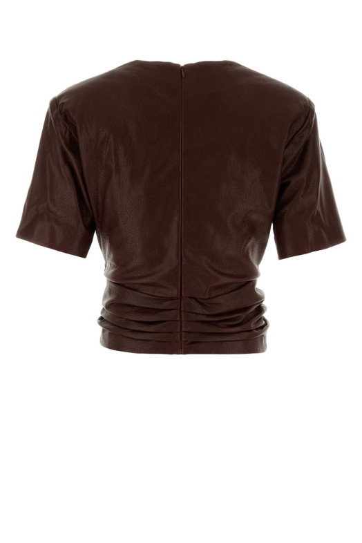 Chocolate leather top Brown MAGDA BUTRYM (280726)