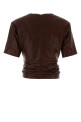 Chocolate leather top Brown MAGDA BUTRYM (280726)