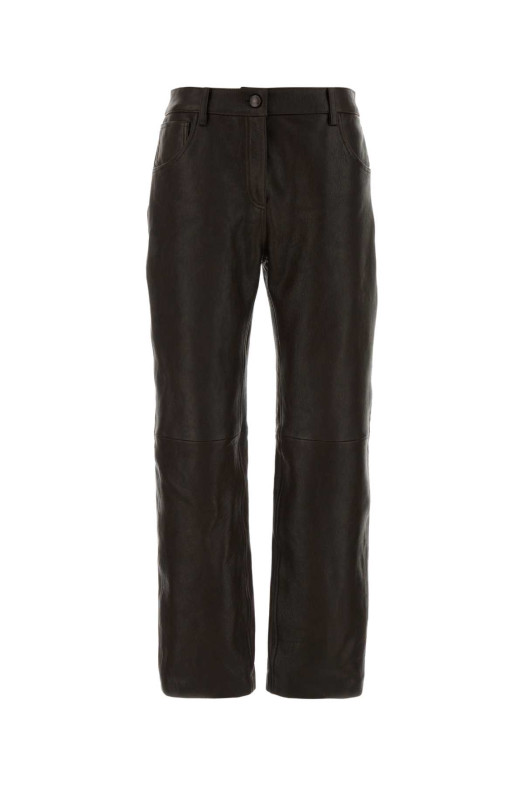 Chocolate leather pant Brown MAGDA BUTRYM (287726)