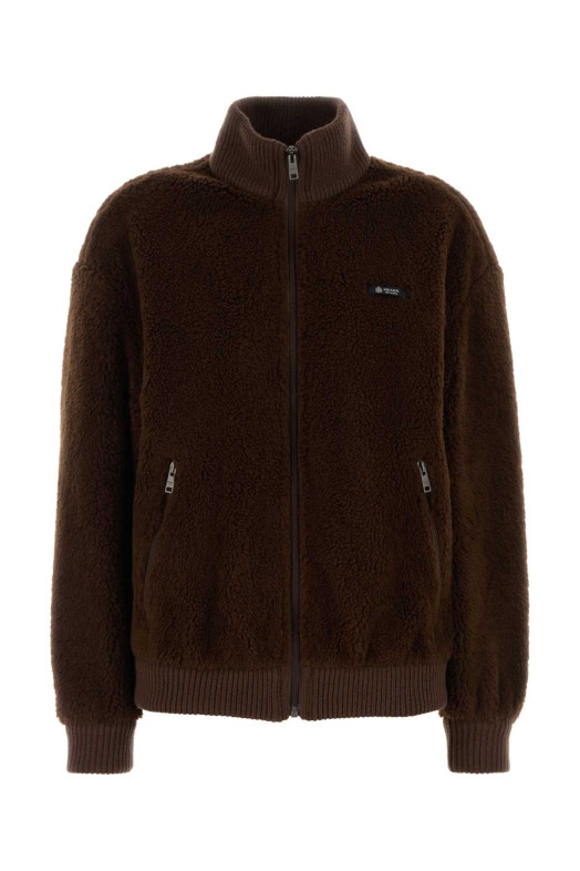 Коричнева куртка-бомбер PRADA (292343SOOO17VA)