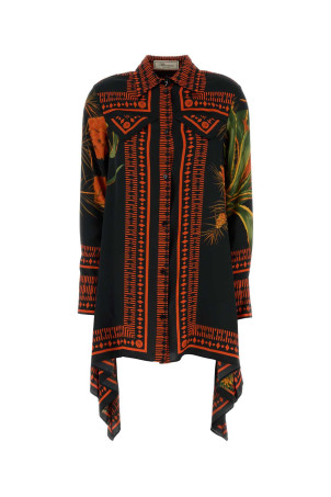 Printed twill shirt dress BLUMARINE (2A781A)