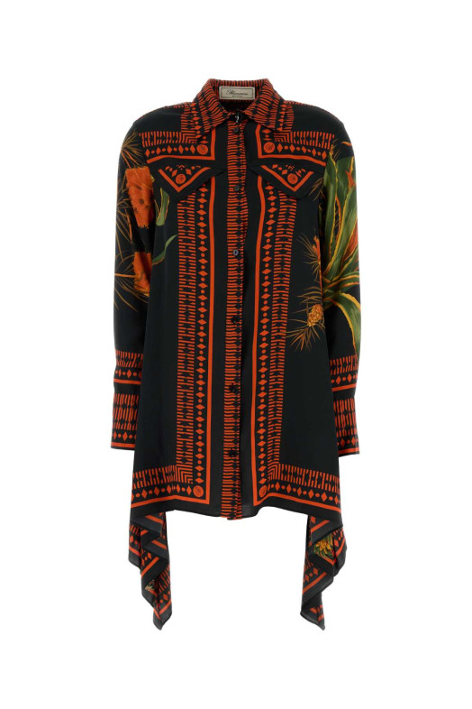 Printed twill shirt dress BLUMARINE (2A781A)