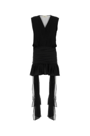 Black georgette mini dress BLUMARINE (2A785A)