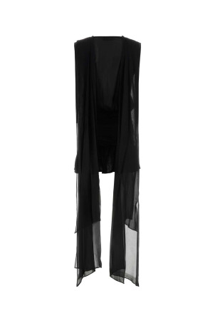 Black georgette mini dress BLUMARINE (2A785A)