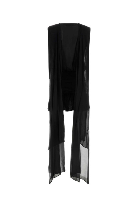 Black georgette mini dress BLUMARINE (2A785A)