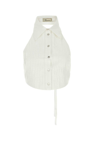 White poplin vest BLUMARINE (2C432A)
