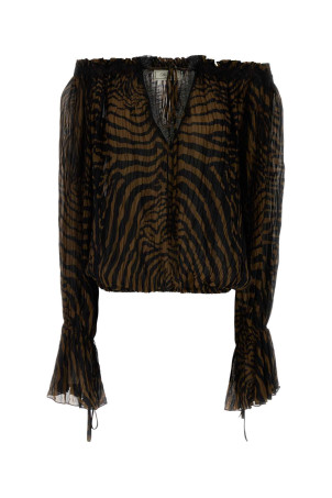 Printed chiffon top BLUMARINE (2C440A)