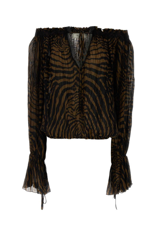 Printed chiffon top BLUMARINE (2C440A)