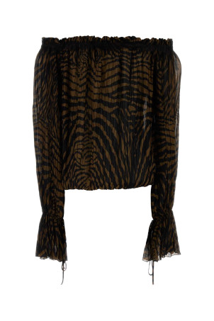Printed chiffon top BLUMARINE (2C440A)