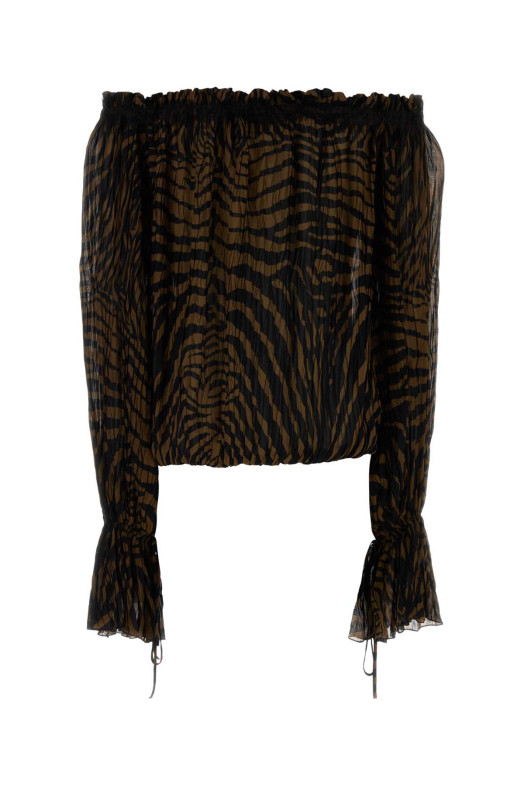 Printed chiffon top BLUMARINE (2C440A)