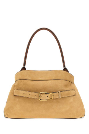 Beige suede The Dakota shoulder bag MARC JACOBS (2F5HSC009H01)