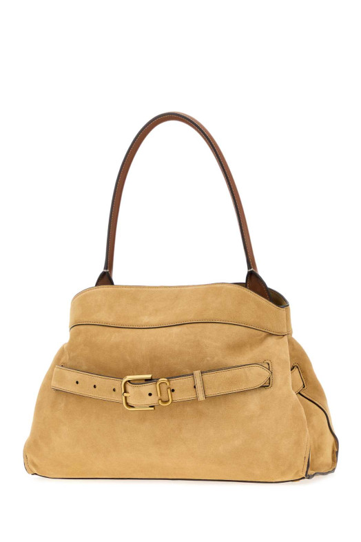 Beige suede The Dakota shoulder bag MARC JACOBS (2F5HSC009H01)