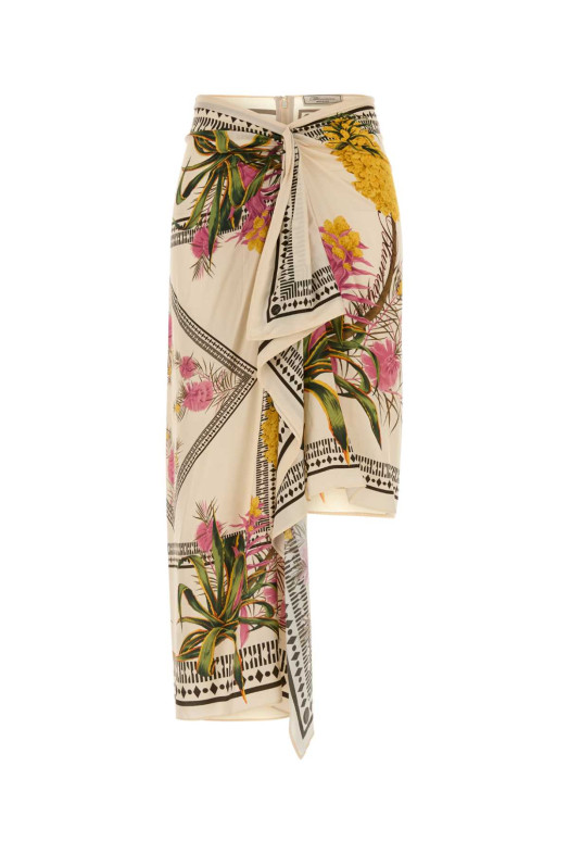 Printed twill skirt BLUMARINE (2G281A)