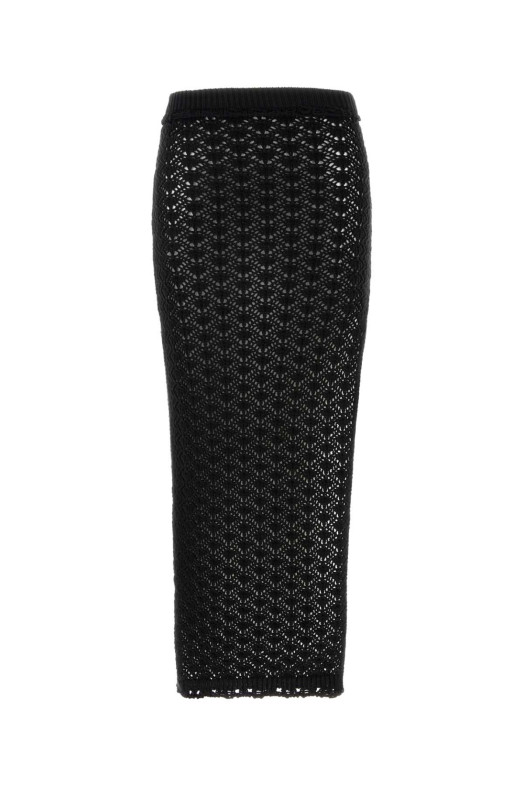 Black crochet skirt BLUMARINE (2G285A)