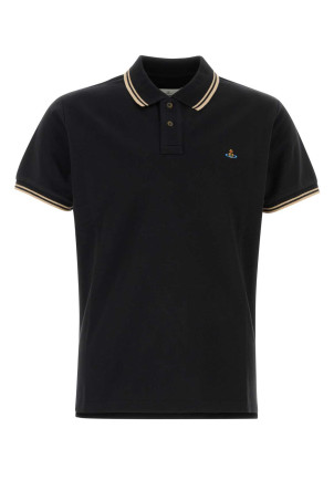 Black piquet Classic polo shirt VIVIENNE WESTWOOD (2H01000YJ00AU)