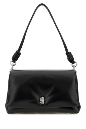 Black leather The Dual Puffy shoulder bag MARC JACOBS (2P6HSH015H01)
